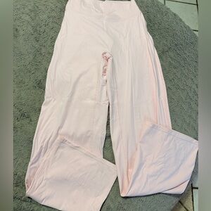 Women's Pink wide leg leggings